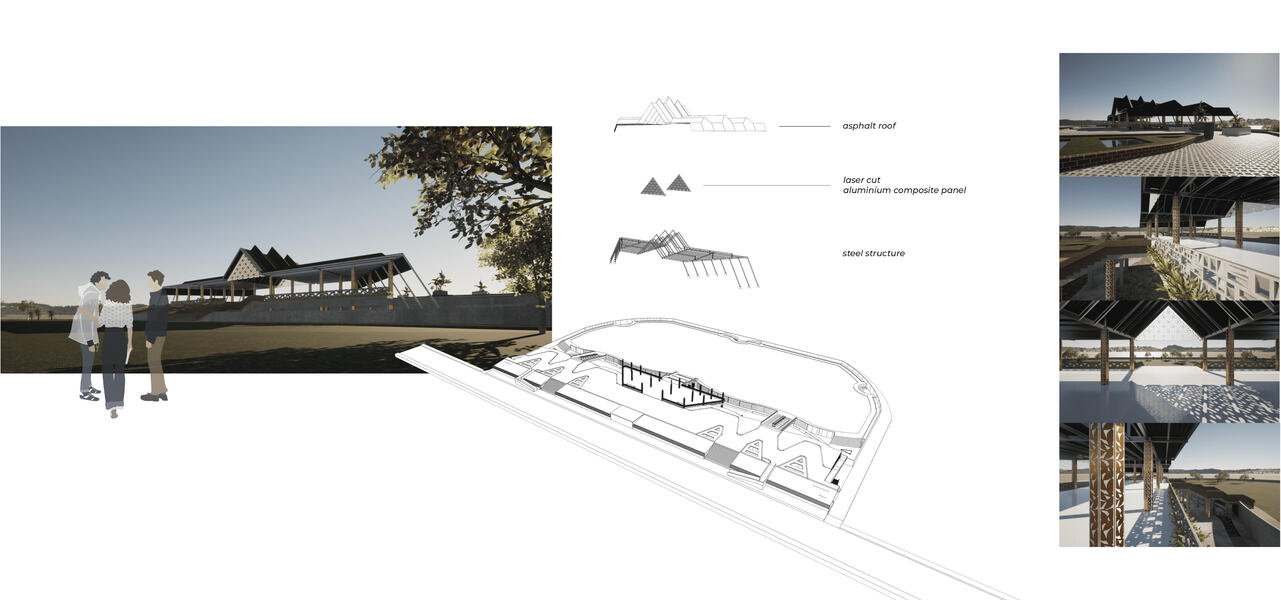 proposal design of Pendopo Lapangan Ika Bina (work project)